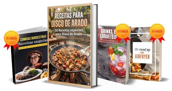 50 Receitas para Disco de Arado com os 3 bônus
